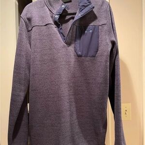 Under Armour Blue Snap Pullover Sweater